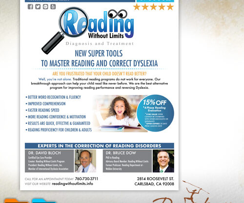 Reading Without Limits Flyer Design