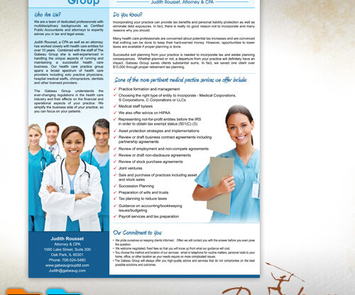 The Gabeau Group Flyer Design