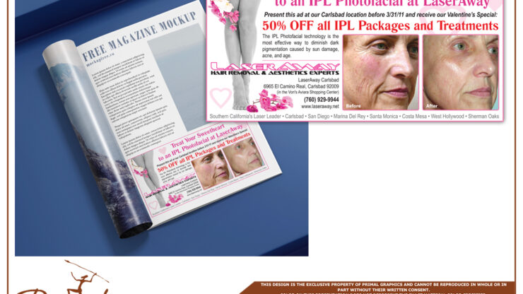 Laser Away Ad Design