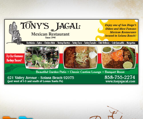 Tony’s Jacal Ad Design