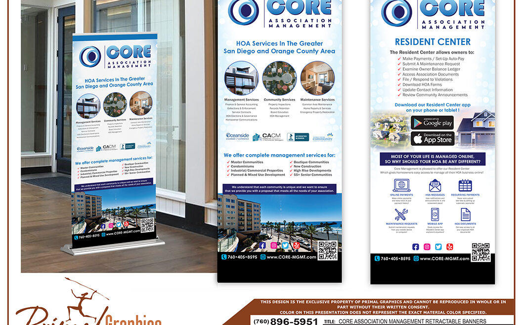 CORE Association Management Banners Primal Graphic Design and Printing